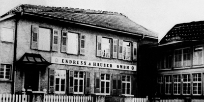 Primeras instalaciones de Endress+Hauser en 1955.