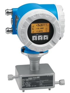 Imagen: Medidor de flujo Coriolis Cubemass DCI / 8CN para medir cantidades más pequeñas de líquidos y gases