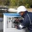 Muestreo de agua automático en una planta de tratamiento de aguas residuales con el Liquistation tomamuestras CSF48.