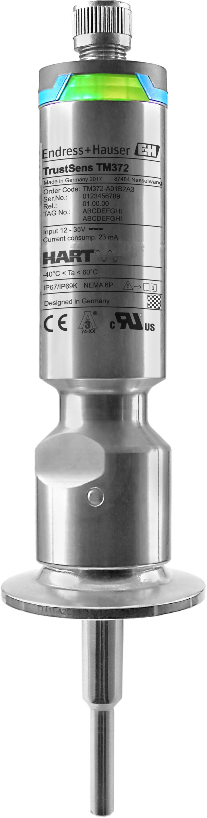 RTD sanitaria compacta - iTHERM TrustSens TM371