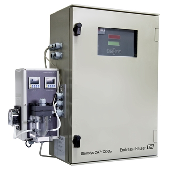 El analizador CA71COD determina la demanda química de oxígeno (DQO) mediante el método del dicromato.