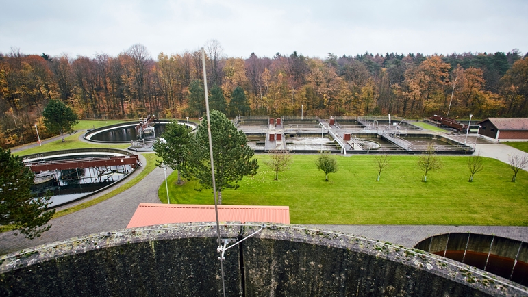 Planta de tratamiento de aguas residuales de Stadtlohn, en Renania del Norte-Westfalia