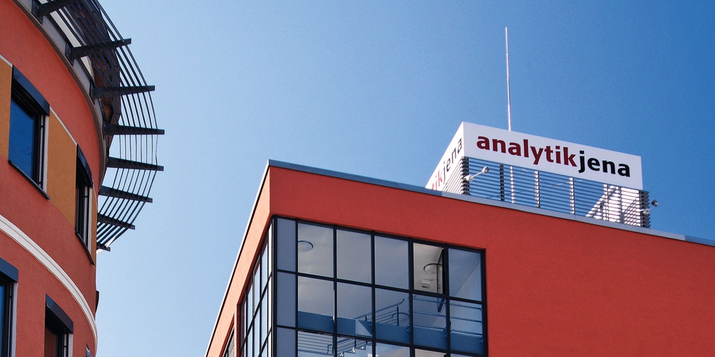 Endress+Hauser finaliza la absorción de Analytik Jena Edificio principal de Analytik Jena en Jena, Alemania.