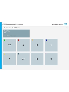 La solución Asset Health Monitor SRP700 proporciona rápidamente una visión general del estado de los equipos de la planta