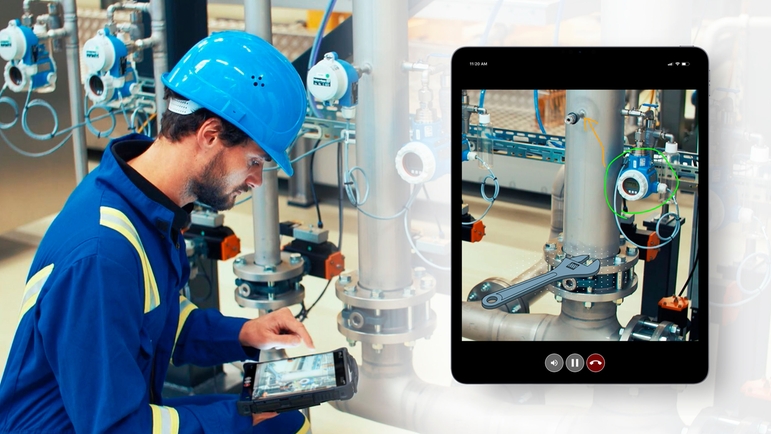 Endress+Hauser’s technical support team supports customers with Visual Support.