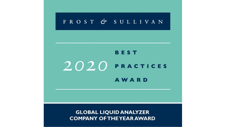 Endress+Hauser recibió el premio Frost & Sullivan a la Empresa del Año 2020 de ámbito mundial de Analizadores de Líquidos