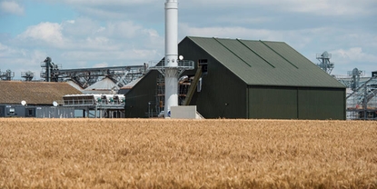 La planta combinada de energía y calor de Yelo Planta