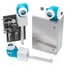 Foto del producto de tres: TDLAS J22 para montaje en panel, caja de protección, analizador de gases J22