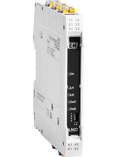 Amplificador de aislamiento RLN22, 1 o 2 canales, 24 V CC, con salida de señal de relé para sistemas hasta SIL 2