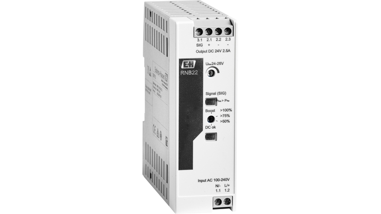 RNB22, fuente de alimentación del sistema de 230 V / 110 V CA a 24 V CC