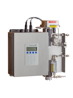 Imagen del analizador de H2O SS500, analizador de gases, con sistema de muestras, vista del ángulo derecho