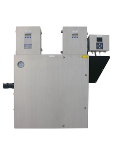 Imagen del analizador de gases TDLAS de 2 packs con analizador de oxígeno OXY5500, vista frontal