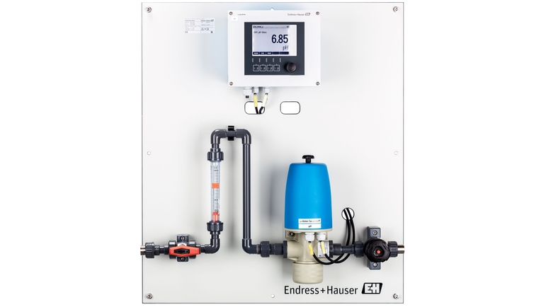 Ejemplo de un panel de monitorización de agua en la industria química