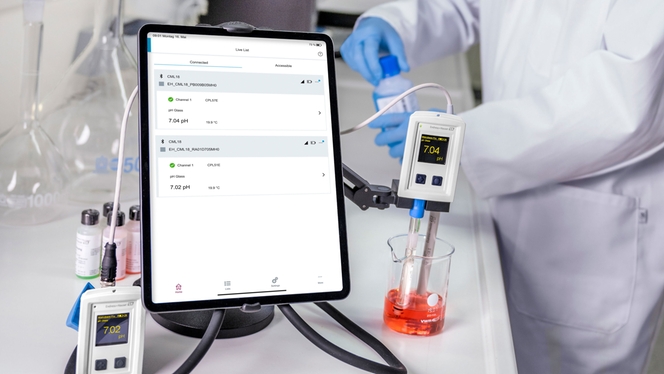 Examen de las muestras en el laboratorio