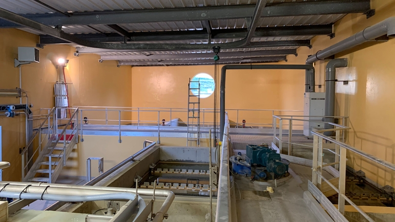 Planta de tratamiento de agua potable para proporcionar agua potable limpia