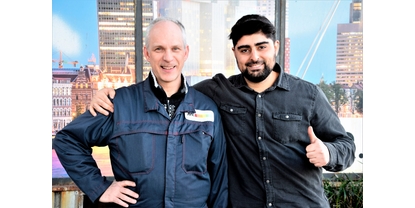 Richard Kooijmans y Hadji Cifci de AVR Waste en Rotterdam