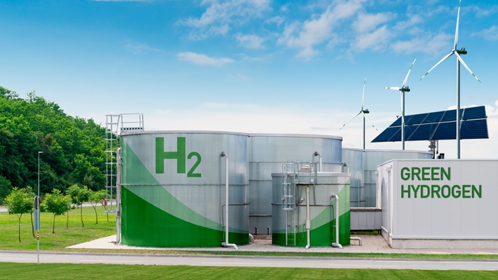 Concepto de factorización del hidrógeno verde