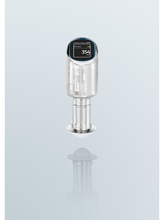 MicropilotFMR43, caja de 316L, con indicador, abrazadera, 80 GHz PTFE